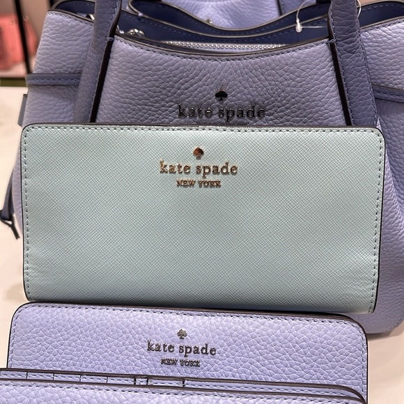 Kate Spade Madison Large Slim Bifold Wallet
Blue Glow 
NWT - Picture 5 of 16